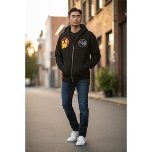 GM Official Licensed Corvette 67 Moto Club Hoodie Size Small